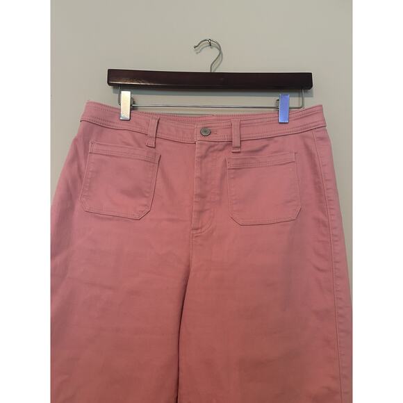 Talbots Flawless High Waist Wide Crop in Pink Size 10 petite - Picture 3 of 8